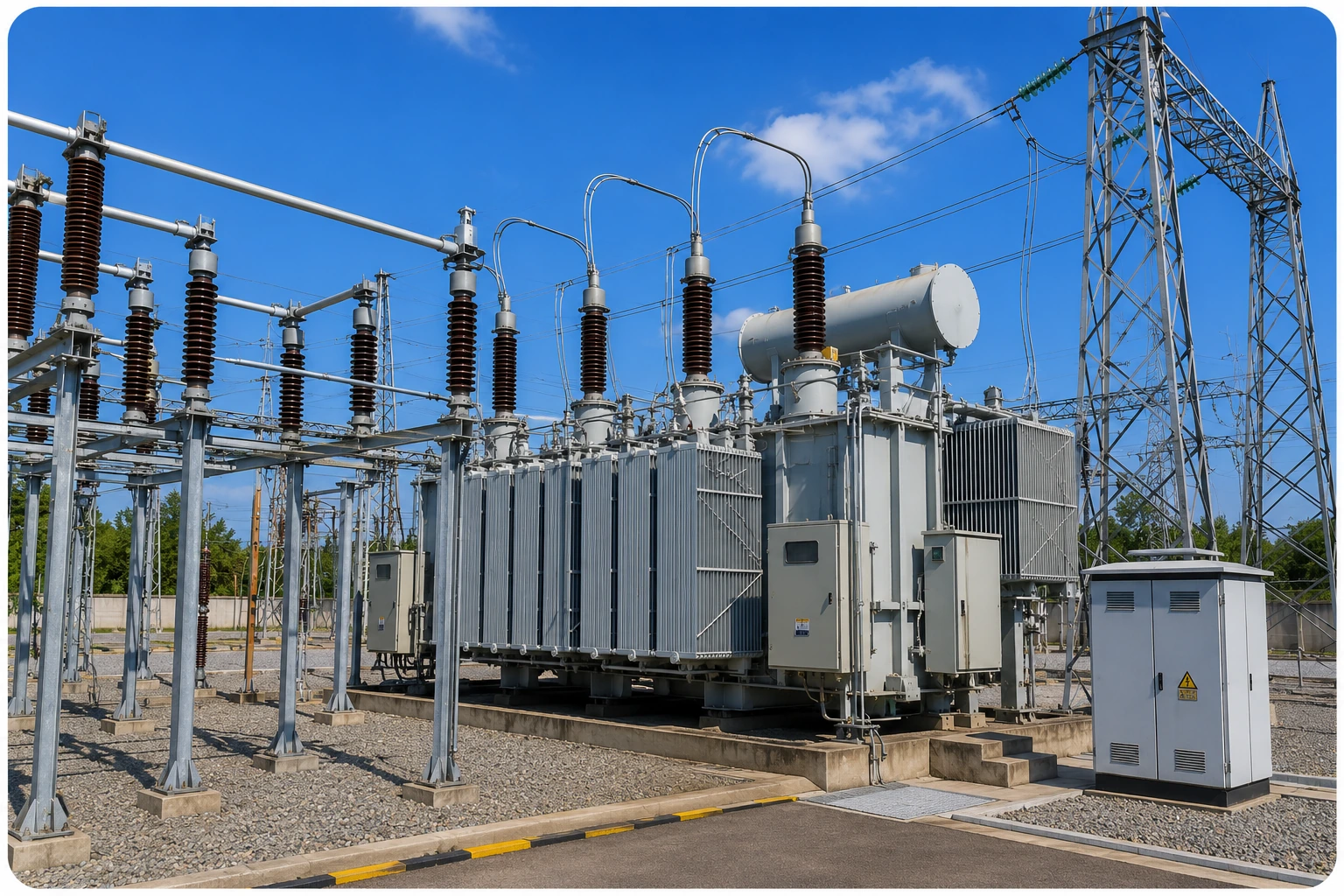 Grid substation battery UPS BESS transmission and protection relay project support