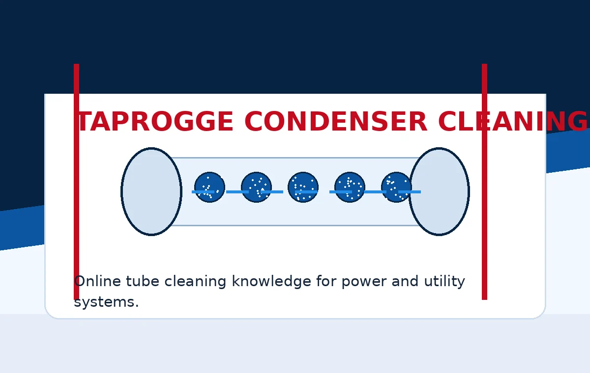 Taprogge Condenser Tube Cleaning resource image for Bangladesh industrial procurement engineers and EPC contractors