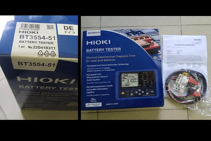 hioki batterytester supplied goods evidence for battery testing / maintenance by Impro Solutions Bangladesh and Impro Solutions UK.