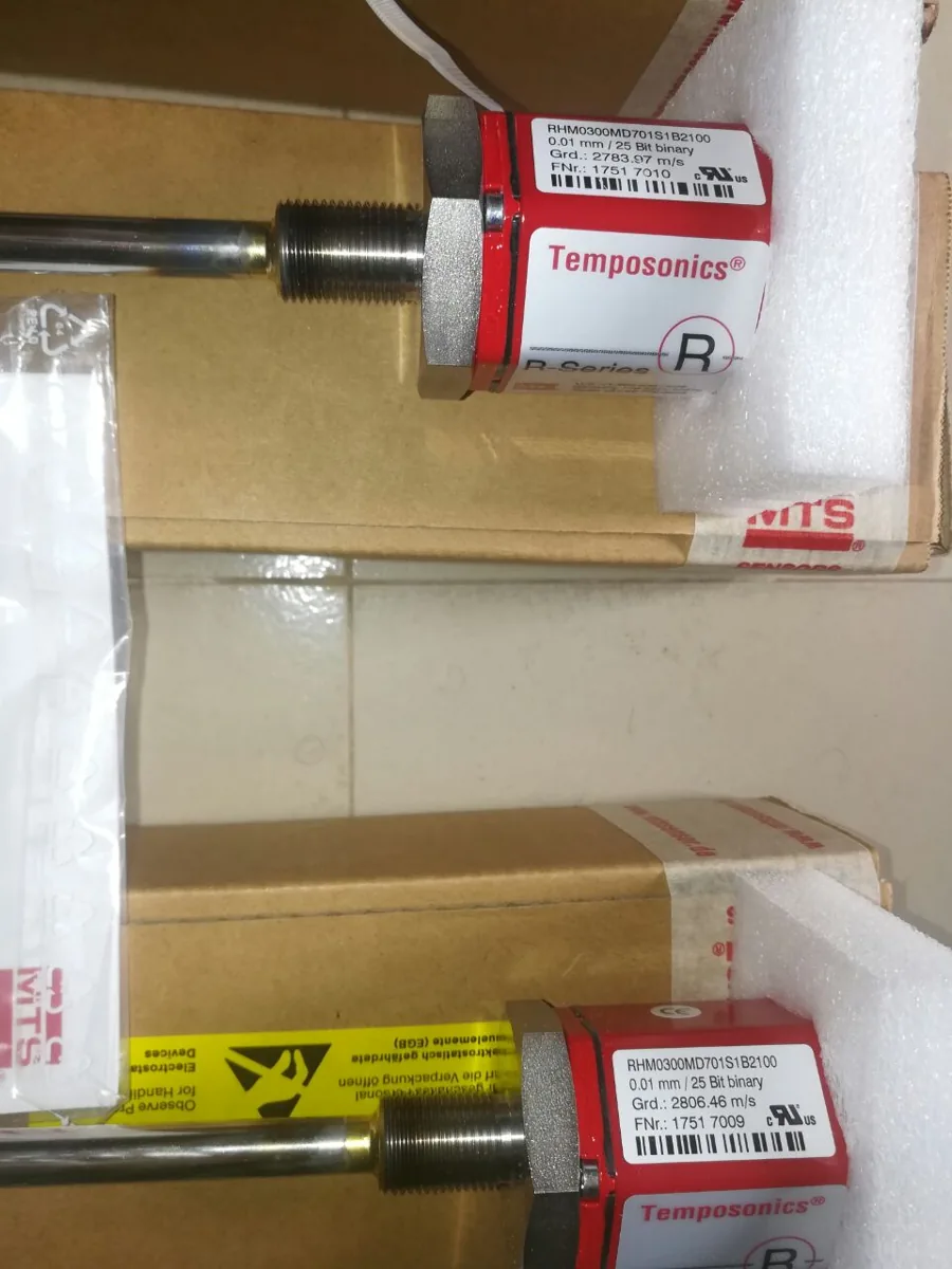 MTS Temposonics R-Series RHM0300MD701S1B2100 actuator feedback retrofit position sensor supplied goods evidence