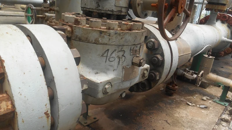 Existing valve and actuator assembly at CUFL
