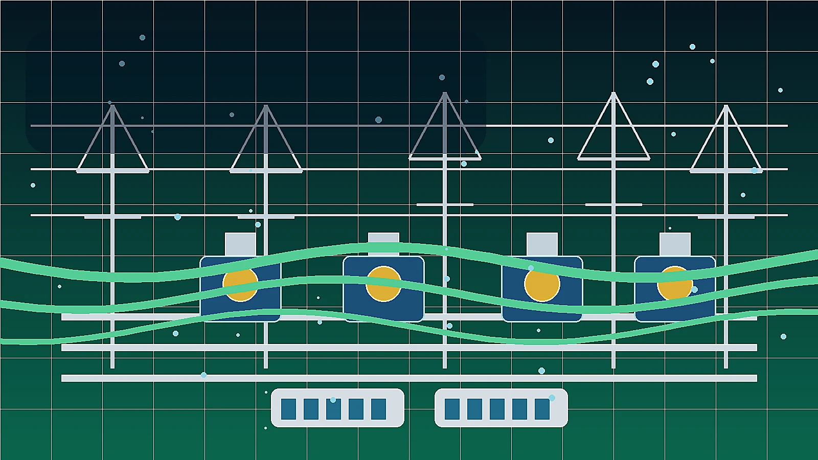 Smart Grid and Battery Storage Support visual for grid and substation project support