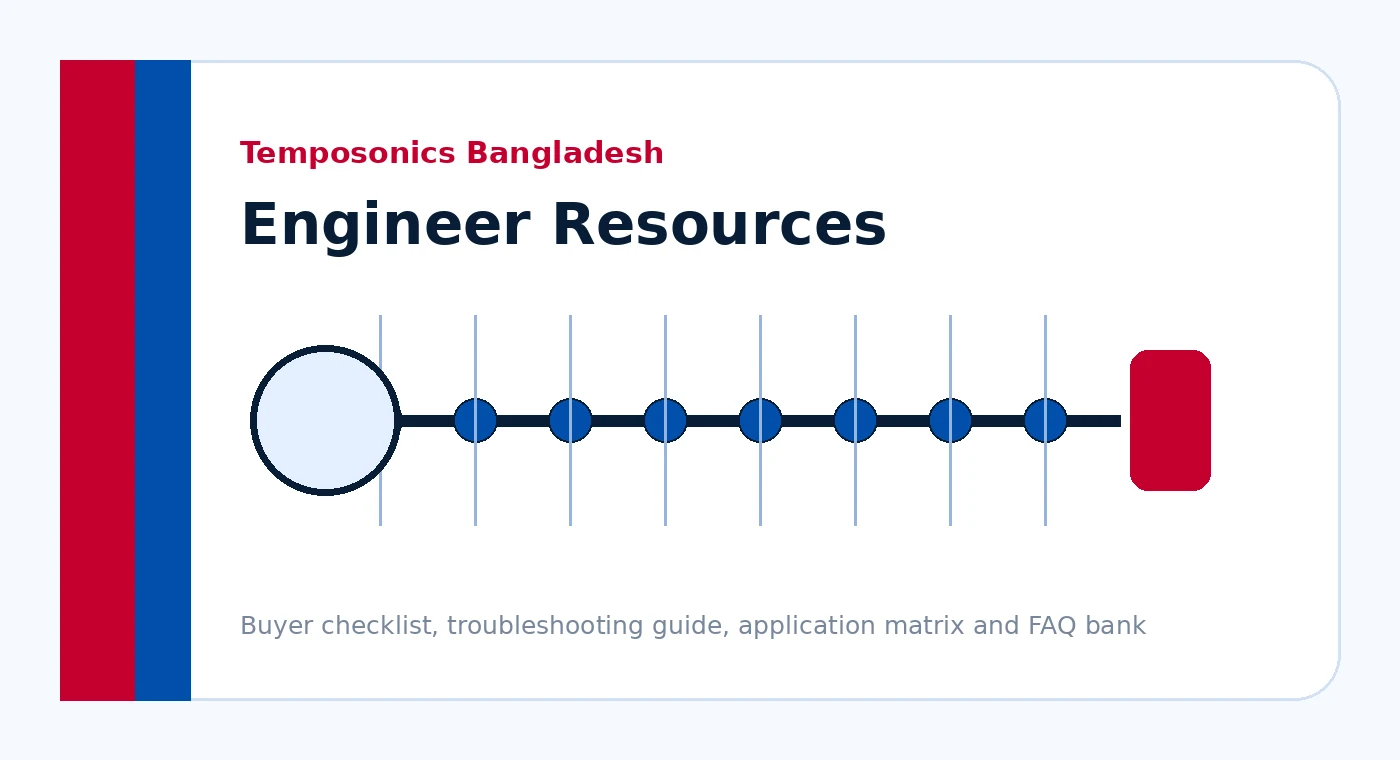 Temposonics resources for engineers buyer checklist troubleshooting and application matrix